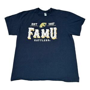 FAMU Rattlers Est 1887 T-Shirt XL Heavy Cotton Black & Orange